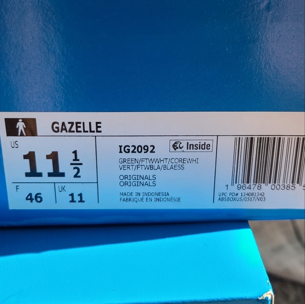 NWT Adidas Gazelle Originals - Picture 2 of 6